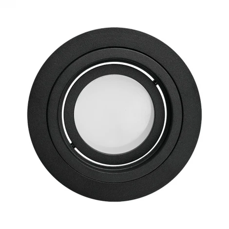 Встраиваемый светильник под лампу GU5.3 черный Wolta Alto WDL-GU5.3/01BL-R