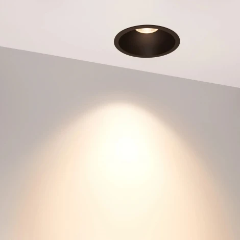 Встраиваемый точечный светильник MS-HARBOR-R123-20W Warm3000 (BK, 50 deg, 230V) (Arlight, IP20 Металл) 048278 (LED)