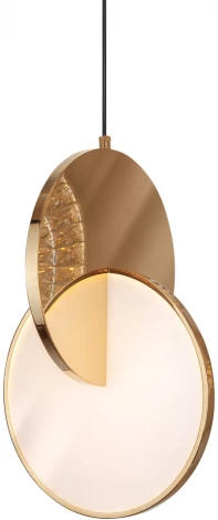 Подвесной светильник L'Arte Luce Eclisso L41001.92 Brushed champagne gold (LED, 220V, на проводе, круглые)