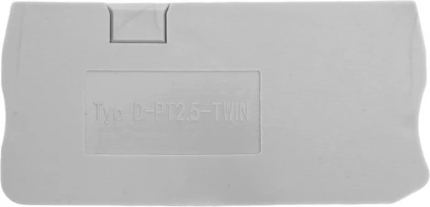 Торцевая заглушка для ЗНИ (серый) Stekker 49268