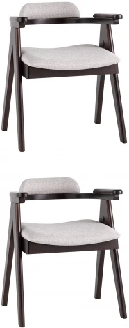 Стул обеденный OLAV светло-серый 2 шт. УТ000036441