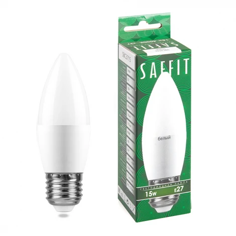 Лампа светодиодная Saffit SBC3715 55206 Свеча E27 15W 230V 4000K