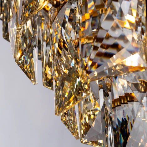 Подвесная люстра каскадная Divinare Chara 3508/17 LM-6 (220V, хрусталь, на цепи)