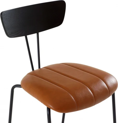 Обеденный стул Stem ОГОГО Обстановочка! (Экокожа/Коричневый,Черный) арт.930817