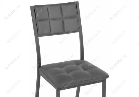 Стул Woodville на металлокаркасе Бекал темно-серый / графит 469979