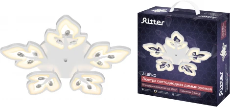 Потолочная люстра светодиодная на штанге с ДУ Ritter Albero 52095 9