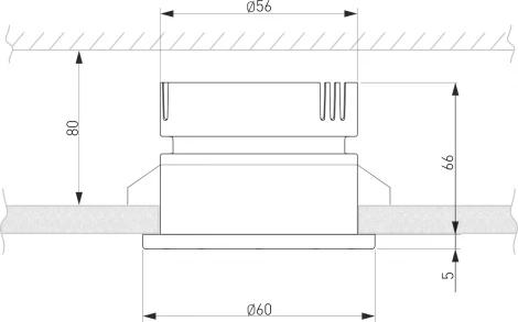 Встраиваемый точечный светильник Nuta 25026/LED (220V, круглые)