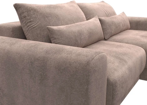 Диван угловой Лига-056 НПБ угол универсальный Лига Диванов (Велюр) арт.129150