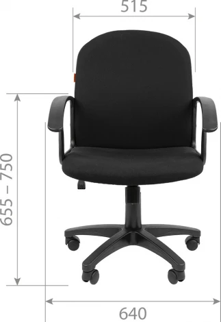 Компьютерное кресло CHAIRMAN 681 (Пластик,Ткань/Черный)