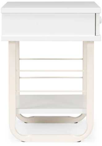 Прикроватная тумба Woodville Малгома белая 511606