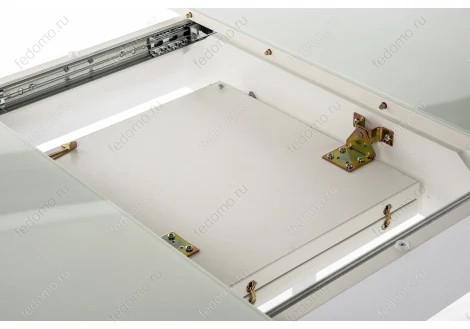 Стеклянный стол Woodville Бриллиант белый 368654