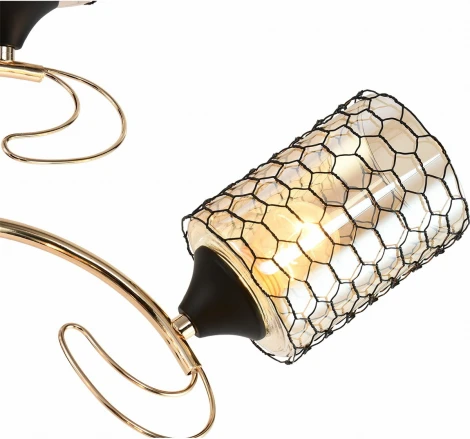 Потолочная люстра на штанге Reluce 01309-0.3-05 BK+FGD (220V)