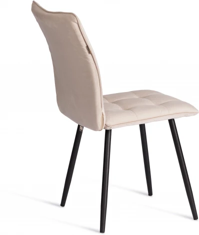 Стул обеденный Bari Tetchair (Флок/Бежевый,Черный) арт.24800