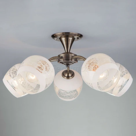 Потолочная люстра Eurosvet Cheryl 30118/5 античная бронза