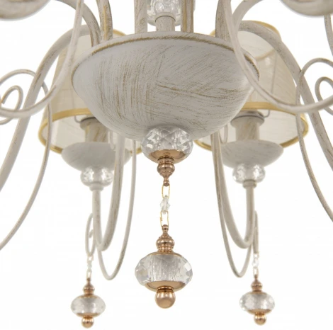 Подвесная люстра Arte Milano AM347620 347620/10 WT+G (220V, подвески, на цепи)