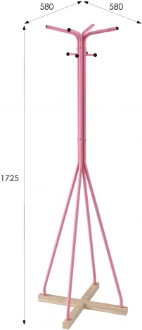 Вешалка напольная Галилео 218 розовый/шимо от фабрики Mebelik