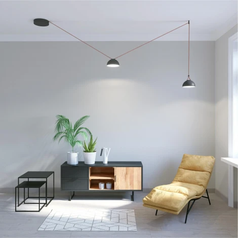 Трековый светильник 48V Denkirs Belty Flow DK5561-BK (LED)