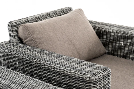 Лаунж-зона из искусственного ротанга, цвет графит 4SIS Боно BS3C2T-4-SET graphite
