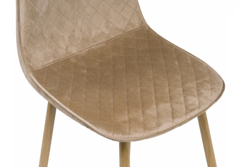 Стул Woodville на металлокаркасе Capri dark beige / wood 11841