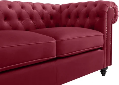 Диван Chester Classic ОГОГО (арт.344539), (Ткань/Бордовый)