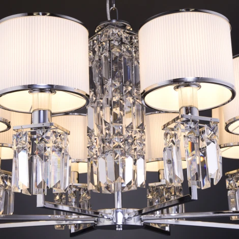 Подвесная люстра Eurosvet Zaffiro 10099/8 хром (220V, на цепи)