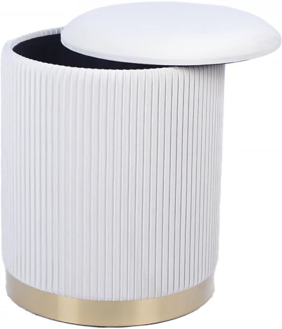 Пуф Шарлотта с ящиком велюр бежевый Stool Group арт.УТ000039500