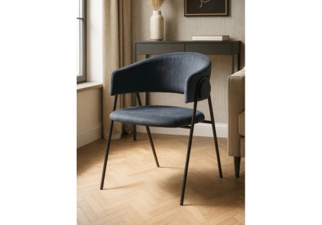 Обеденный стул Notta Криспиан темно-серый / черный