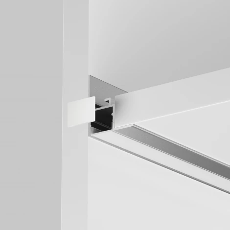 Алюминиевый профиль световая линия встраиваемый под гипсокартон скрытого монтажа 26x30 серебро, 2 м, ALM-2630-S-2M Maytoni 632014