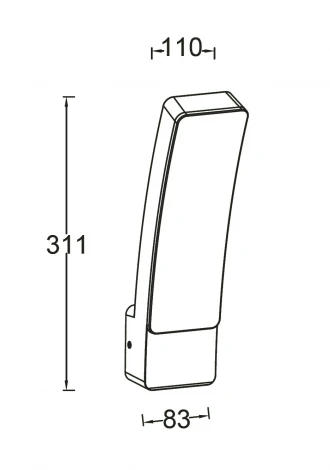 Настенный светильник уличный светодиодный Oasis Light BRISBANE LED W2889-4K Gr (220V, IP54)