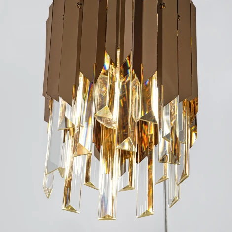 Подвесная люстра хрустальная Modelux MODELUX ML.20208.3R GD