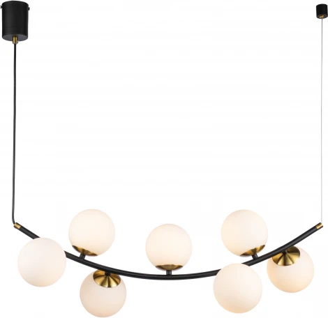 Люстра подвесная Nuvole V000087 (11002/7P Black) (220V, на тросе, шар)