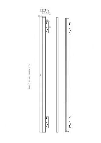 Трековый светильник магнитный светодиодный Crystal Lux UX5 CLT 0.36 001 20W BL M4000K 48V