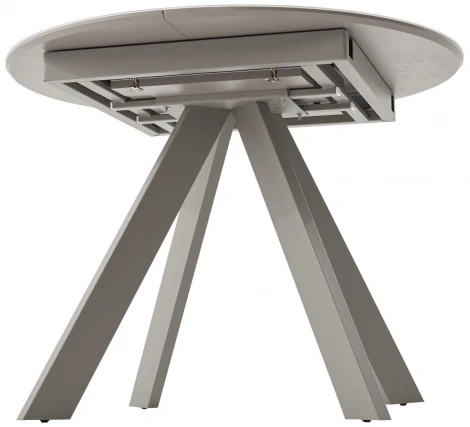 Стол БОНЖУР 100 ОНИКС БЕЖЕВЫЙ, стекло / ЛАТТЕ каркас M-City 64596