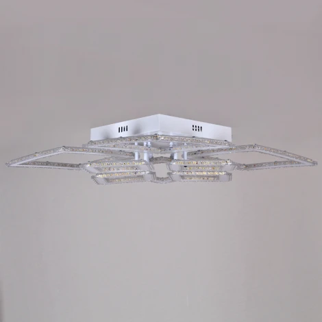 Потолочная люстра светодиодная на штанге с управлением смарфоном и пультом Reluce 55678-0.3-4+4