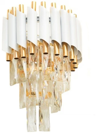 Бра Lumina Deco LDW 6003-2 WT+F.GD (220V, хрусталь)