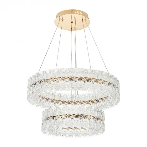 Подвесная люстра светодиодная с пультом с регулировкой цветовой температуры Modelux ML.8185.600.400 GD