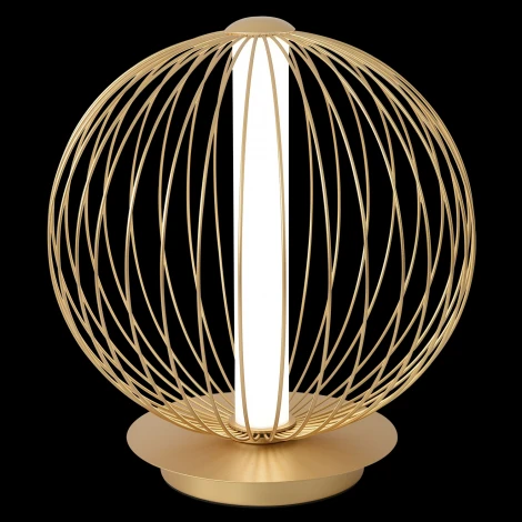 Настольная лампа Crystal Lux SYNC LG18W LED GOLD (220V, выключатель, шар)