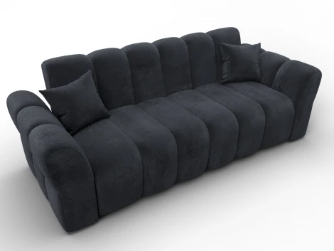 Диван-книжка Лига-111 (ДСП,ЛДСП,Велюр/Темно-серый) Лига Диванов 136695