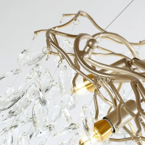 Подвесная люстра Favourite Brillo 3056-7P (220V, на тросе, лепестки, листья, ветки)