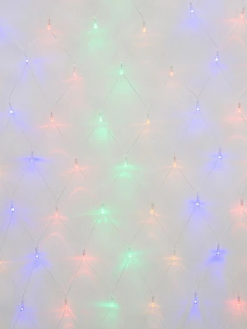 Сетка светодиодная с контроллером. 240 светодиодов. 2.5х2 м. разноцветная ULD-N2520-240/DTA MULTI IP20 Uniel