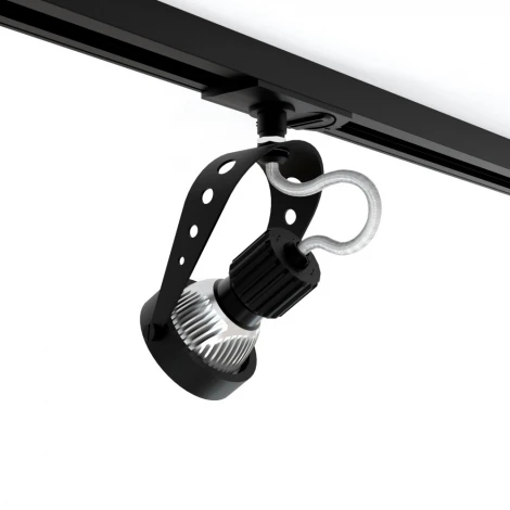 Трековый светильник однофазный 7W 220V Black RAUMBERG 8127Bk (круглые)