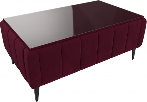 Стол Лига-045 (Бордовый/Микровельвет) Лига Диванов арт.122345