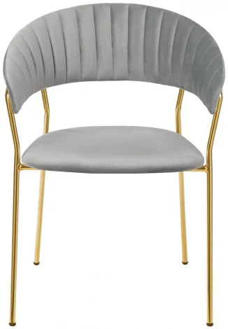 Стул Turin серый с золотыми ножками Bradex Home FR 0910