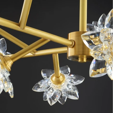 Потолочная люстра на штанге Lotos Two D80 ImperiumLoft Lotos-Two01 (203938-26) (220V)