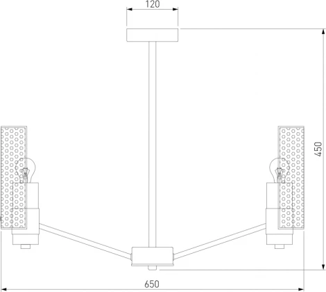 Потолочная люстра на штанге Eurosvet Grino 70139/6 латунь (220V)