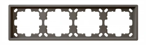 Рамка на 4 поста (тауп soft touch) Jasmart FD FD1004PTM