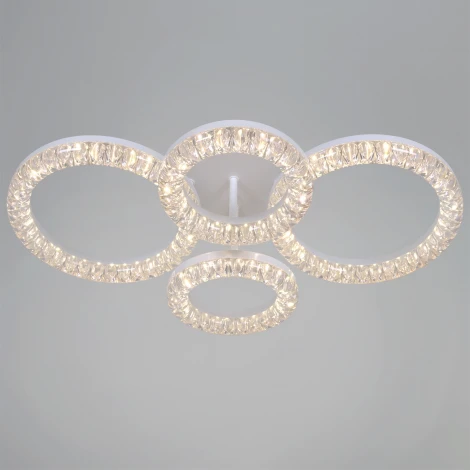 Потолочная люстра светодиодная на штанге с регулировкой цветовой температуры, яркости и ночным режимом Reluce 19847-0.3-04D WH