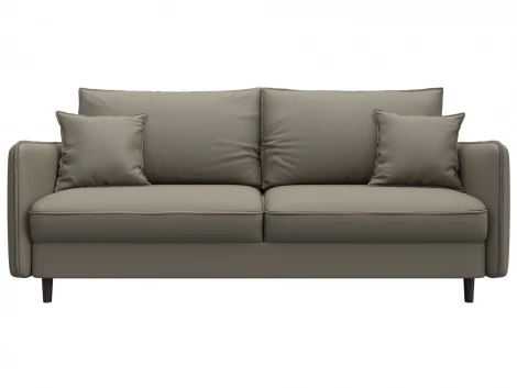 Диван прямой Лига-064 НПБ (ДСП/Дерево/Экокожа/Бежевый) Лига Диванов 129927