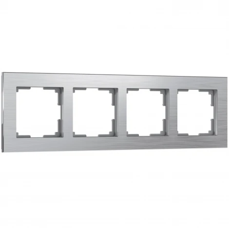 Рамка на 4 поста Aluminium (алюминий) Werkel W0041706 (a050953)
