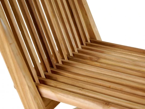 Стул складной Nairobi (Массив тика/Бежевый) ОГОГО Обстановочка! арт.889244